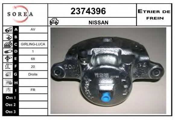 EAI 2374396 Brake Caliper